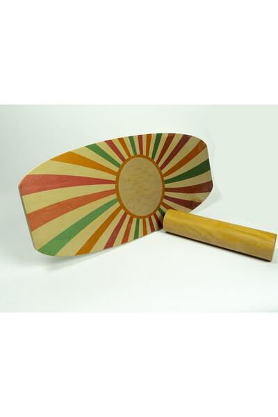 wudie لوح التوازن الخشبي المنقوش - لوح التوازن صاروخ - لوح التوازن صاروخ - لو...