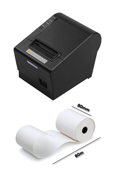 POS 80x80 Tse 1. Kalite Termal Yazıcı Adisyon Rulosu 50 Adet (5 Paket) Atık K...