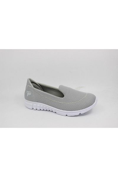 Zerhan Woman's Gray Sports Flat Shoes