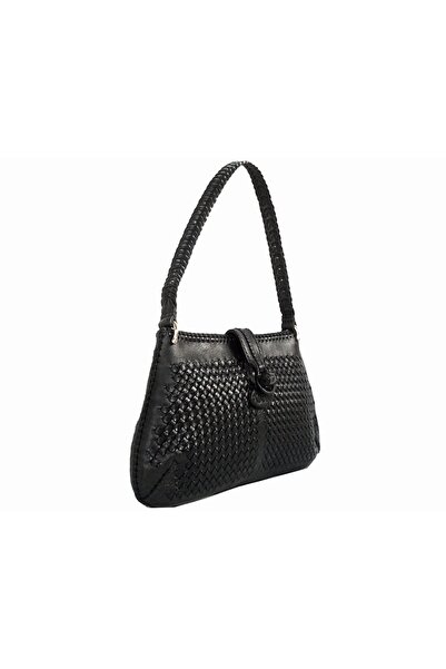 GÖN Handmade Deri Örgü Omuz Çantası ( Kapril )