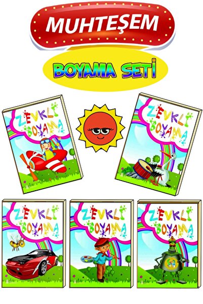 Ata Yayıncılık The Most Fun Colorful Football Player Coloring Book Set