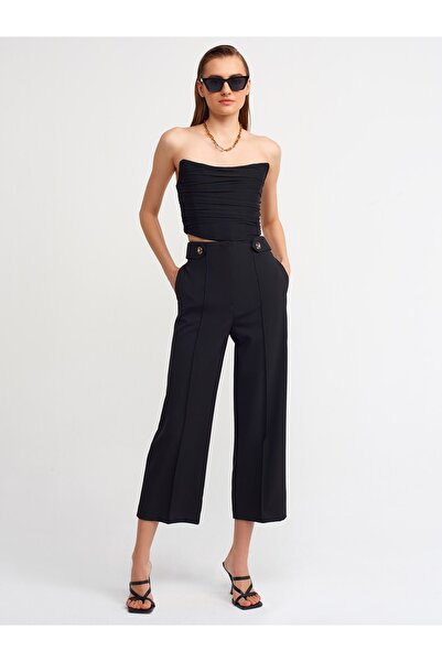 Dilvin 20132 Detailní tyl bez ramínek Bustier-černý