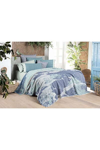 Sarev Bıanca Pıke Takımı Çift Kişilik Mavı