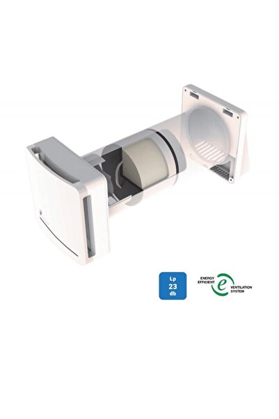 Soler&Palau Soler Palau Respiro 150 Oda Tipi Isı Geri Kazanım Cihazı Seramik Isı Eşanjörlü 23 Db Ses Seviyesi Ag