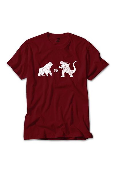 Z zepplin Κόκκινο T-shirt Godzilla Vs King Kong