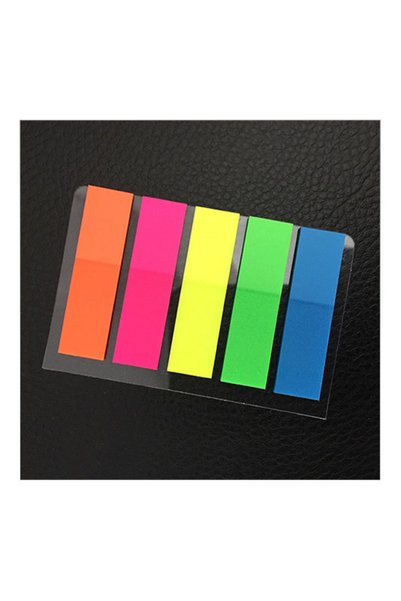 Aso Medya Colored Bookmark (index, Separator), PVC 100 Pieces