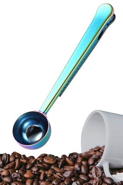 Buffer ® Latched Coffee Measuring Spoon Colorful Multifunctional Stainless Steel Spoon