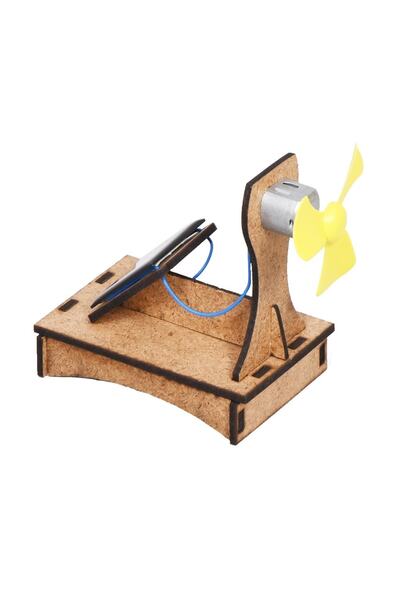 Eğitici Hobi Okul Projesi-4 Güneş Paneli Ile Motor Çalıştırma Yapım Seti - De...