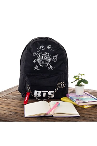 RedSky Butik Rucsac cu lanț piercing imprimat Bts