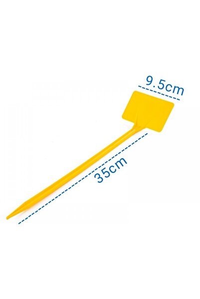 SERİNOVA Ucuzzavm Plastik Fiyat Etiketi Sarı 10 Adet Fiyat Etiketi Uzun Saplı...