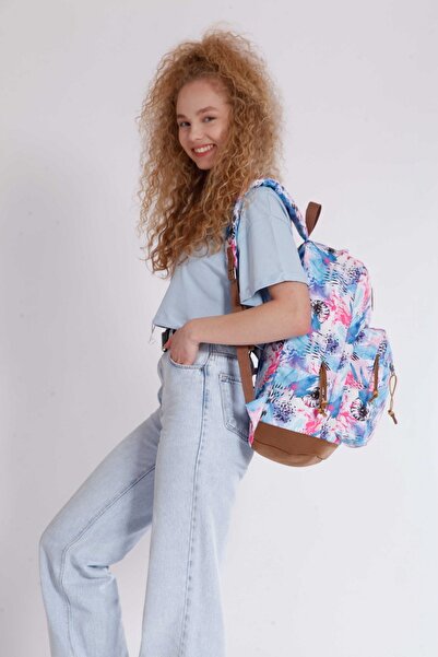 KAUKKO Safari Okul Çantası 42x33x21 Sea Shell (k1331)