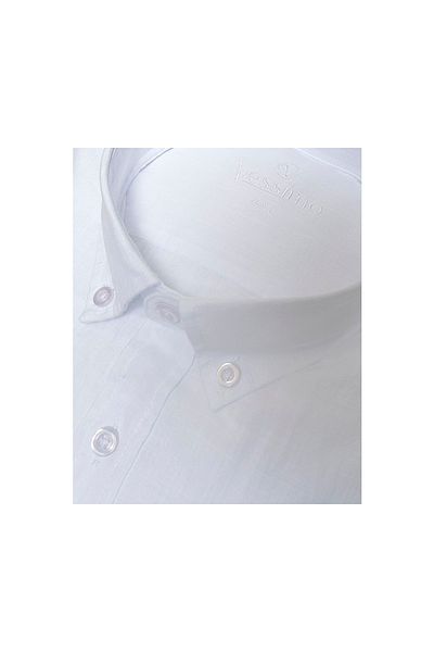 Vessimo Plus Size Men's Linen Short Sleeve Shirt