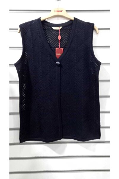 HESNA Büyük Beden Triko Yelek