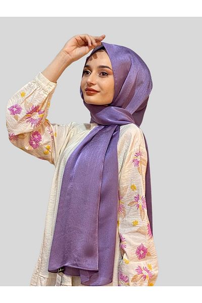 şehri şal İpekyolu Scarf Şehr-i Şal Dark Lilac Idol Janjan Shawl