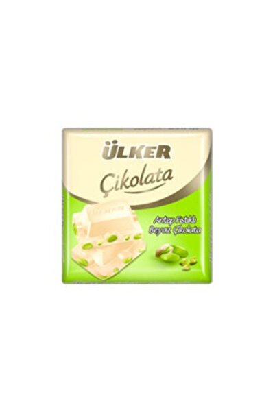 Ülker White Square Chocolate with Pistachios 65g 6 * Pieces