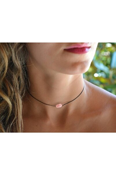 TakıConcept Aslan Burcu Kuvars Doğal Taşlı Ipli Burç Choker Kolye