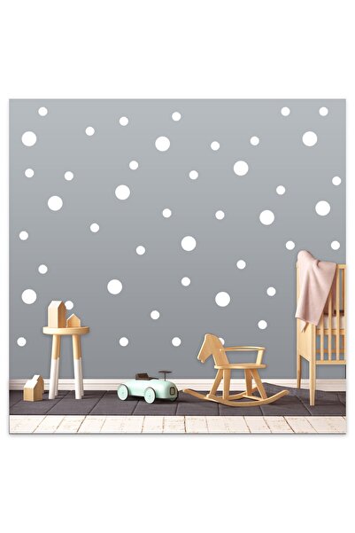 Sticker Sepetim Βρεφικό Δωμάτιο Πουά Σετ 3 και 5 εκ. 100 τεμαχίων Διακοσμητικ...