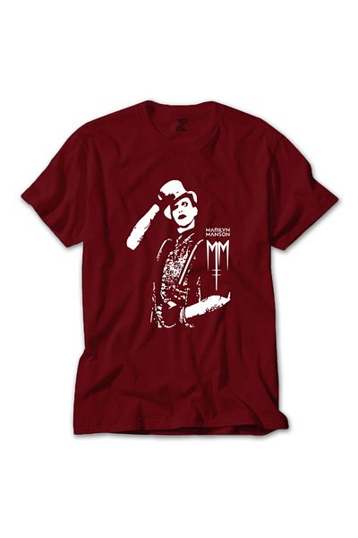 Z zepplin Tricou Marilyn Manson Body Gri Tricou Roșu
