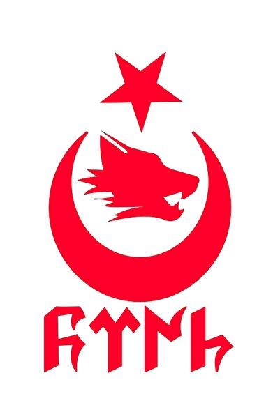 Bak Karıştır Red Gokturk Bozkurt Sticker - 18x30 Cm