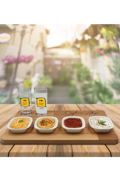 Bk Gift Kişiye Özel Rakı Şişesinde Balık Olsam Tasarımlı 2’li Rakı Bardağı Ve...