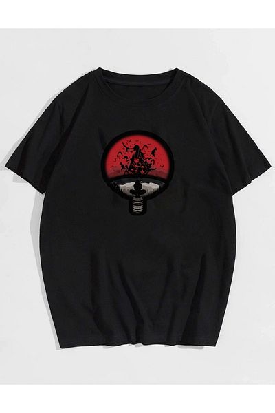 Deocept Tricou oversize cu imprimeu Naruto Samurai Itachi unisex