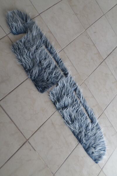 Işır Renault 9 Uyumlu Torpido Örtüsü Peluş Kumaş Gece Mavi-beyaz