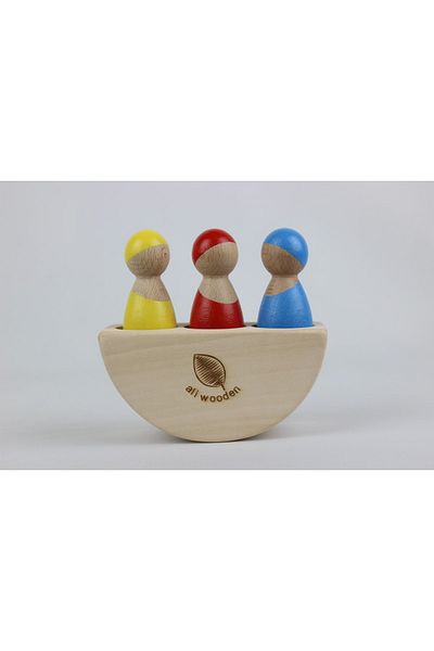 aliwooden Waldorf Balance Ship