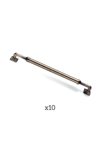 ARON (10 PCS) Pyramid Rustic Handle Antique Yellow TV Unit Kitchen Cabinet Furniture Handle 160mm