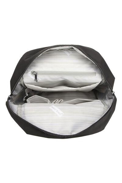 SMART BAGS 3092 Suede Λεπτομερές σακίδιο πλάτης Μαύρο Σχολείο με θήκη για φορητό υπολογιστή