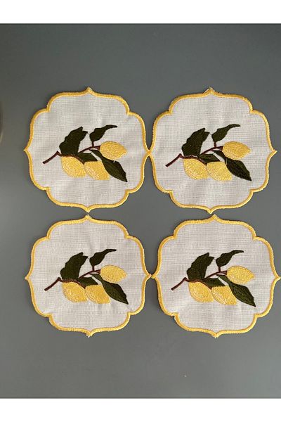 Deka Lemon Model Cocktail Napkin Set of 4