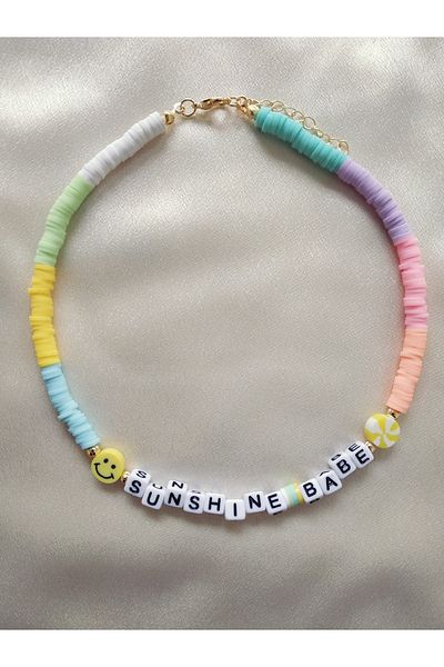 Fata Morgana Accessory Sunshine Babe Written Fimo Necklace