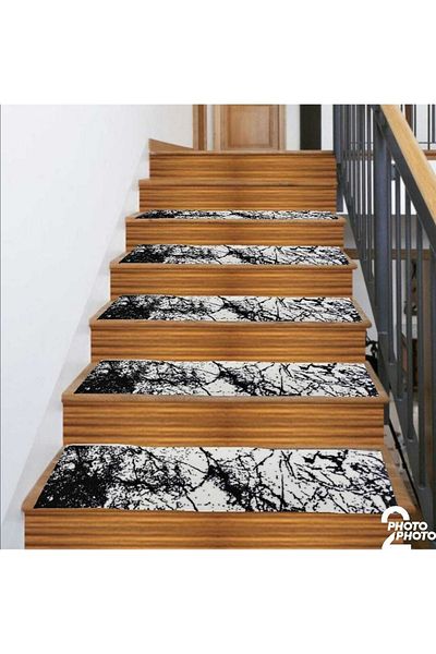 PeriDekor Stair Step Carpet 25x80 Size Machine Washable