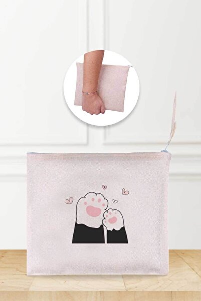 Gizeo Concept Ленена чантичка за грим „Майка и котешки лапи“