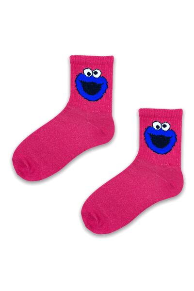 Esinti Men's Socks Socket Long Socks Women's Towel Colorful Patterned Socks 4 Pieces