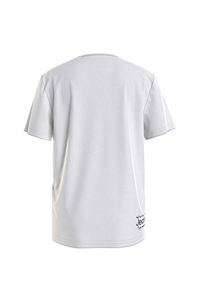 Calvin Klein Ib0ıb01216-ınst. Cut Off Logo T-s Bisiklet Yaka Normal Kalıp Düz Beyaz Erkek Çocuk T