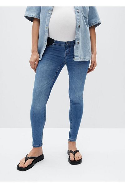 MANGO Woman Women's Blue Regular Waist Jean Pants