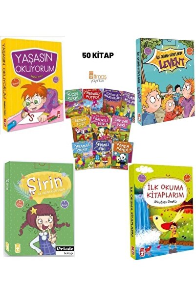 Timaş Çocuk 50kitap Yaşasın Okuyorum Ilk Okuma Kitaplarım Levent Şirin Ilk Ok...