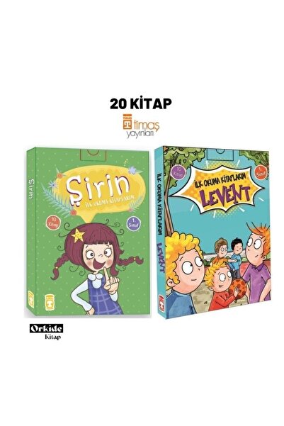 Timaş Çocuk 20 Kitap - Ilk Okuma Kitaplarım Levent - Şirin Ilk Okuma Kitaplar...