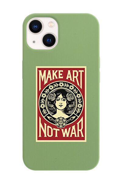 shoptocase Iphone 13 Uyumlu Kırmızı Make Tasarımlı Lasman Telefon Kılıfı