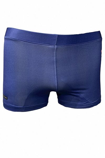 Fs Boy's Navy Blue Neon Orange Drop Printed Beach Sea Swimsuit