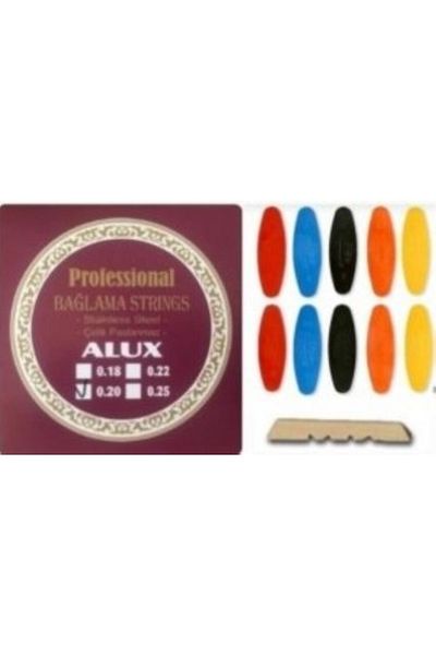 Alux سلك أداة ربط بمقبض طويل من الفولاذ المقاوم للصدأ 0.20 + مجموعة أطباق رقمية احترافية + عتبة