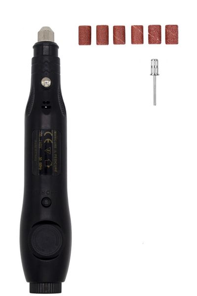 BEAUTY BOX COSMETIC Nail File Machine Permanent Nail Polish Remover Callus Cleaner Manicure Pedicure Prosthetic Nail Black Color