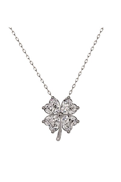 Alexander Atelier Yonca Kolye 925 Silver Rodyum Kaplama