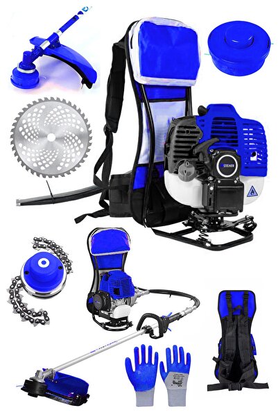 STEİNER Alman Turbo M 9002 Sırt Tipi Benzinli Motorlu Çalı Çim Ot Biçme Tırpa...