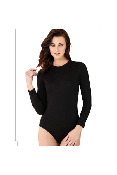 KOTA 6183 Women's Long Sleeve Snap Undershirt Badi