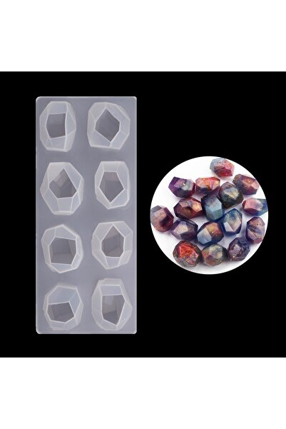 Getshopmini قالب حجر كريستال متعدد من السيليكون الإيبوكسي