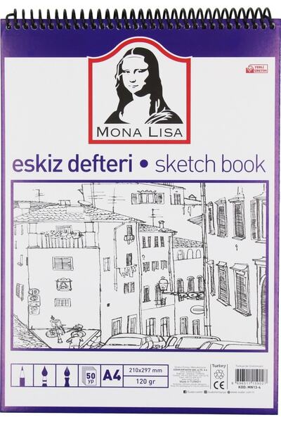 Monalisa Sketchbook Ring Binder A4 120 Grams 50 Sheets Ring Binder Sketchbook