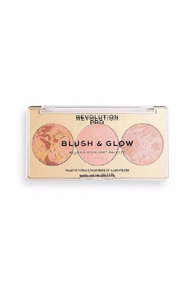 Revolution Pro Blush & Illuminator Palette
Peach Glow