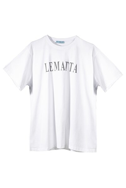 Unisex White Oversized Tee-shirt