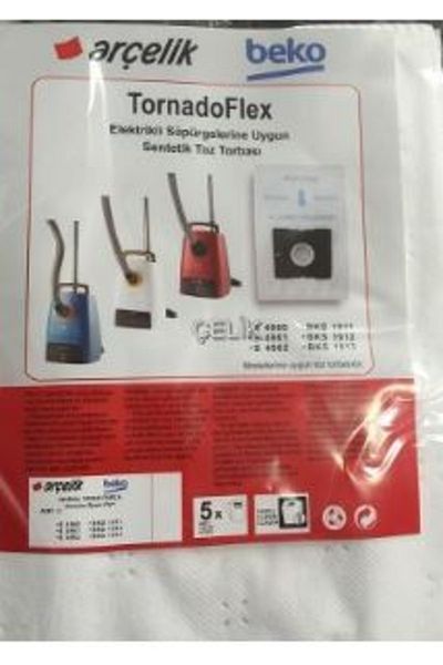 Arçelik S 4960 كيس غبار قماشي أصلي 10 قطع